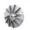 CNC Machining large industrial small double stainless steel engine water pump cover spare parts  impeller