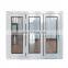 UPVC profile plastic steel door with grid design