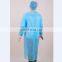 Disposable non woven isolation gown PP PP+PE SMS Green white blue yellow isolation gown