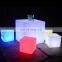 battery operated illuminated 3d led cube stool,decorative led wedding chair