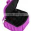 high quality custom make purple velvet material 16bottles essential oil carrying bag,wholesase price essential oil carry case
