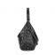 Punk style unisex leather handbag large capacity portable rivet bag
