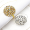 Gold Silver Crystal Rhinestone Napkin Rings Holder for Mother's Day