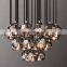 Hanging lamp home decor nordic modern gold luxury steel k 9 crystal chandelier pendant lamp BOULE DE CRISTAL CHANDELIER