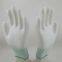 white polyester knitted white PU palm coated safety work gloves anti-static comfortable breathable
