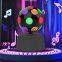Portable Bluetooth Karaoke Radio Speaker 3D Stereo Surround Column with RGB LED Light and 3W Output Power for Parties
