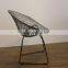 2016 Worldwide market chromed plated frame living room bertoia chair