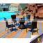 2015 pe rattan furniture glass round table garden furniture sale