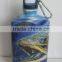 BPA Free Aluminum flat sports water bottle with gas transfer printing
