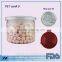 280ml plastic food grade pet can for dry food with aluminium ring pull lids