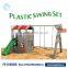 JT-11801B children simple and cheap plastic slide and swing
