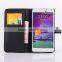 Factory supply Wallet Leather Cases for Samsung Galaxy Note 4