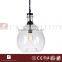 CASAMOTION Indoor Vintage Industrial Globe Glass Ball Pendant Light