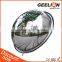 Traffic Acrylic 180 degree Convex Mirror With Rubber Edge