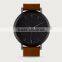 New Coming! 3 Hands Simple Designe Black Stretch Band Watch Men