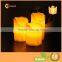 3pcs wireless remote control battery operated led flameless candles lights set