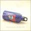 Good price best quality aluminum blue water bottle with a fish logo