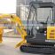 2.2ton mini excavator with rubber track/steel track mini excavator with 0.08CBM bucket/mini digger