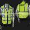 wholesale 2016 high qulity reflective jacket with pockets for firemen or policemen