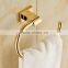 Hotel style novelty Wall Mount Bath Towel Rack Clothes Hanger Gold Finish