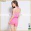2016 casual pink clothing dress new style printed strap dresses women dresses