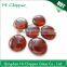 Cobalt blue flat back lampwork colored glass pebbles for garden