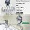 2016 No drilling No screw Easy Installation stainless steel wall mounted shower soap holder with strong vacuum suction hook