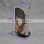 Wholesale acrylic rotatable three sides photo frame with hot bending craft