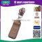 OIO Leather Puller With Zinc Alloy Slider In Metal Zipper