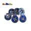 15mm(24L) Fashion Character Buttons Blue Nylon 4 Holes Sewing Craft DIY Accessories For Bag Garment #FLN008-15(Blue)