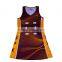 Cheap 100% polyester girls netball jersey