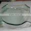 cone shaped glass fruit bowl