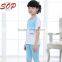 Blue Casual Sport Clothing Kids Children Cotton 2-piece Clothing Set