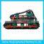 factory price metal track chassis with rubber coating