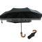 Top Quality Auto Open And Close Black Mens Folding Travel Umbrella