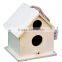 Custom cool wooden bird house, outdoor painted colour wood birdhouse