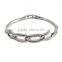 interlocking bangle with unique design solid bangle fashion bracelet