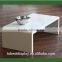 elegant design clear custom wholesale acrylic coffee table/acrylic trunk coffee table
