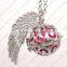 FN3201 Angel sound ball for baby shower jewelry gift, tortoise shape cage necklace