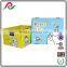 Carton box with plastic handle Folding box with yellow printing