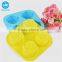 Silicone rose shaped soap mold