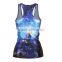 Women 3D Sky Graphic Printed Top Summer T-shirt Vest Camisole Tops