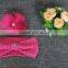 Fashion Knit Headband Pattern Raccoon Fur Pompom Wool Knitted Winter Headband For Women