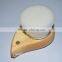 Plastic facial scrub brush cleaning tools for skin soft nylon hair with natural wooden handle