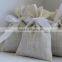 White Creamy linen small bags, Rustic Wedding favor bags, French Linen Gift Bags