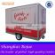 European quality , Chinese price car food trailer mobile fast food kiosk food and beverage cart