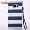New Navy Design Case for Samsung Galaxy s7 Stripe Leather for Samsung Galaxy s7 Case