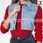 2015 US Flag Screen printed crop denim vest (JXC00199)