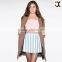 2015 summer fashion young girls wearing striped denim circle skirts (JXC00206)