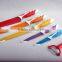 5pcs Colorful Stainless steel Kitchen knife set with PP&TPR handle